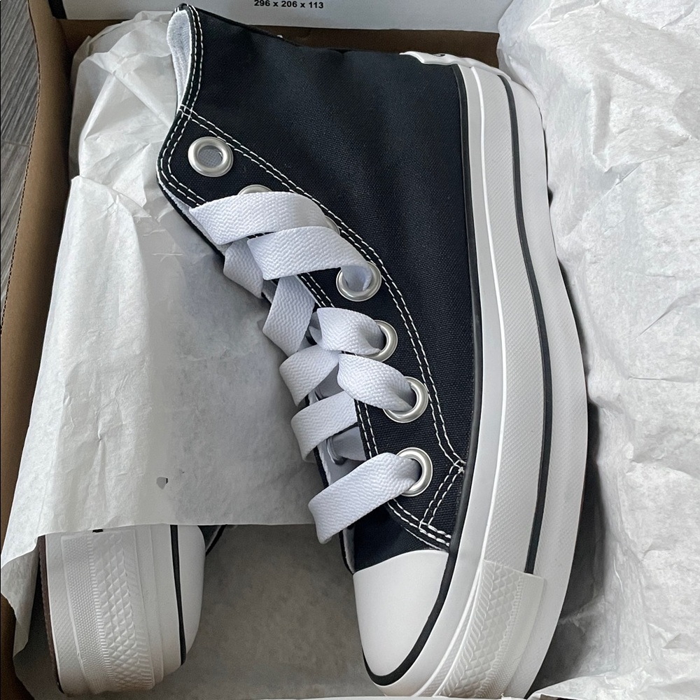 Converse - Women’s Chuck Taylor Lift Platform High-Top Sneakers - Picture 9 of 9